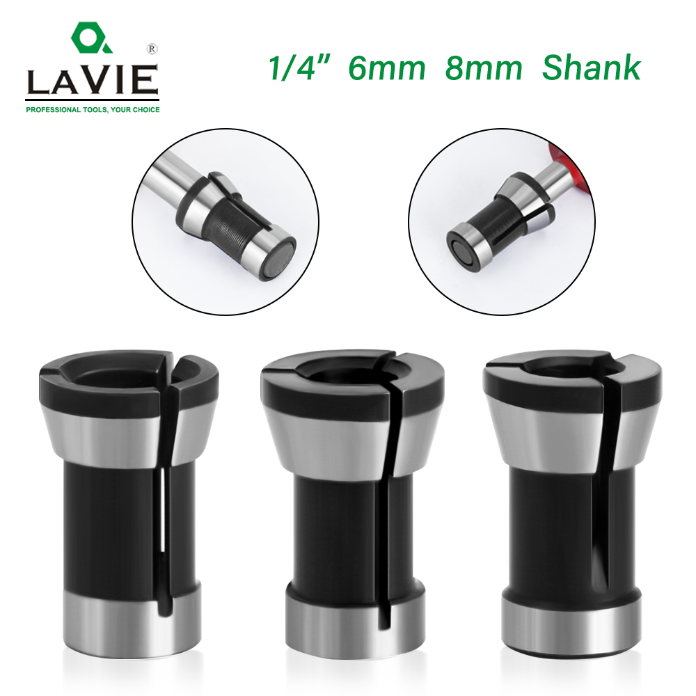 Woodworking Usa - LAVIE 1pc 3PCS Set Collets 6.35mm