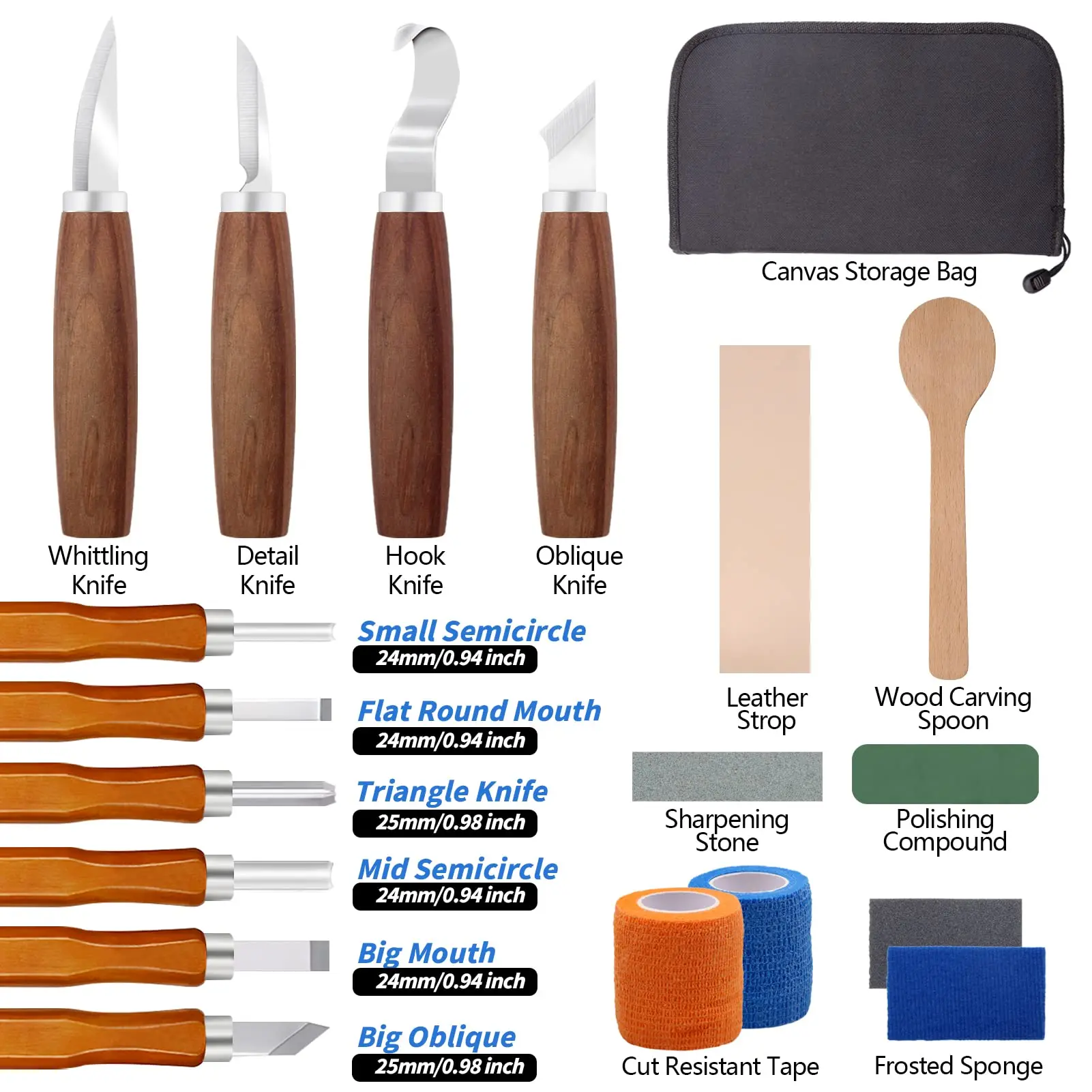 Wood Carving Knife Tools Kit 1 - Woodworking Kits For Adults recension och pris
