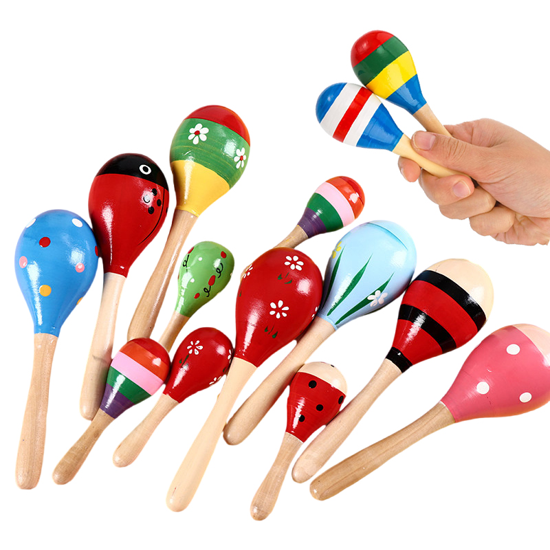 1/2pcs Colorful Wooden Maracas - Woodworking School recension och pris