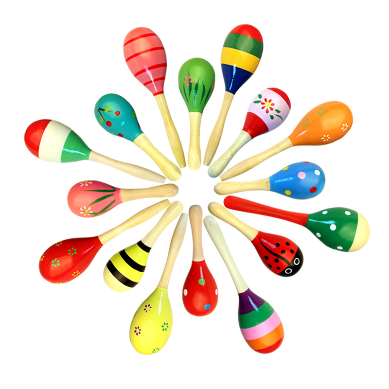 1/2pcs Colorful Wooden Maracas - Woodworking School recension och pris