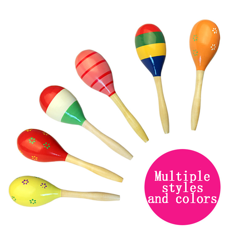 1/2pcs Colorful Wooden Maracas - Woodworking School recension och pris