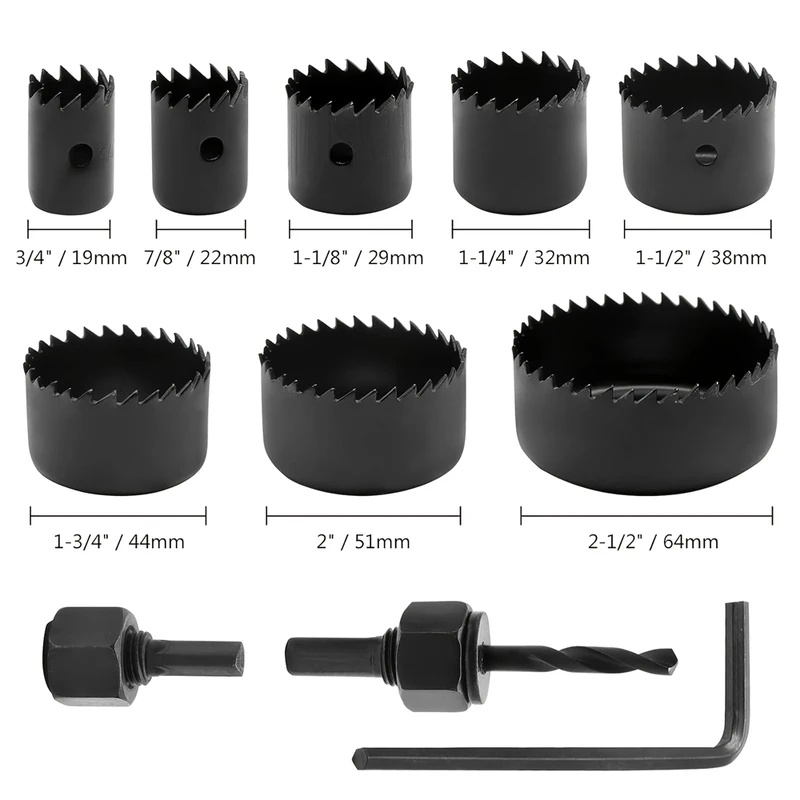 8pcs Woodworking Hole Saw Kit  - Woodworking Saw recension och pris