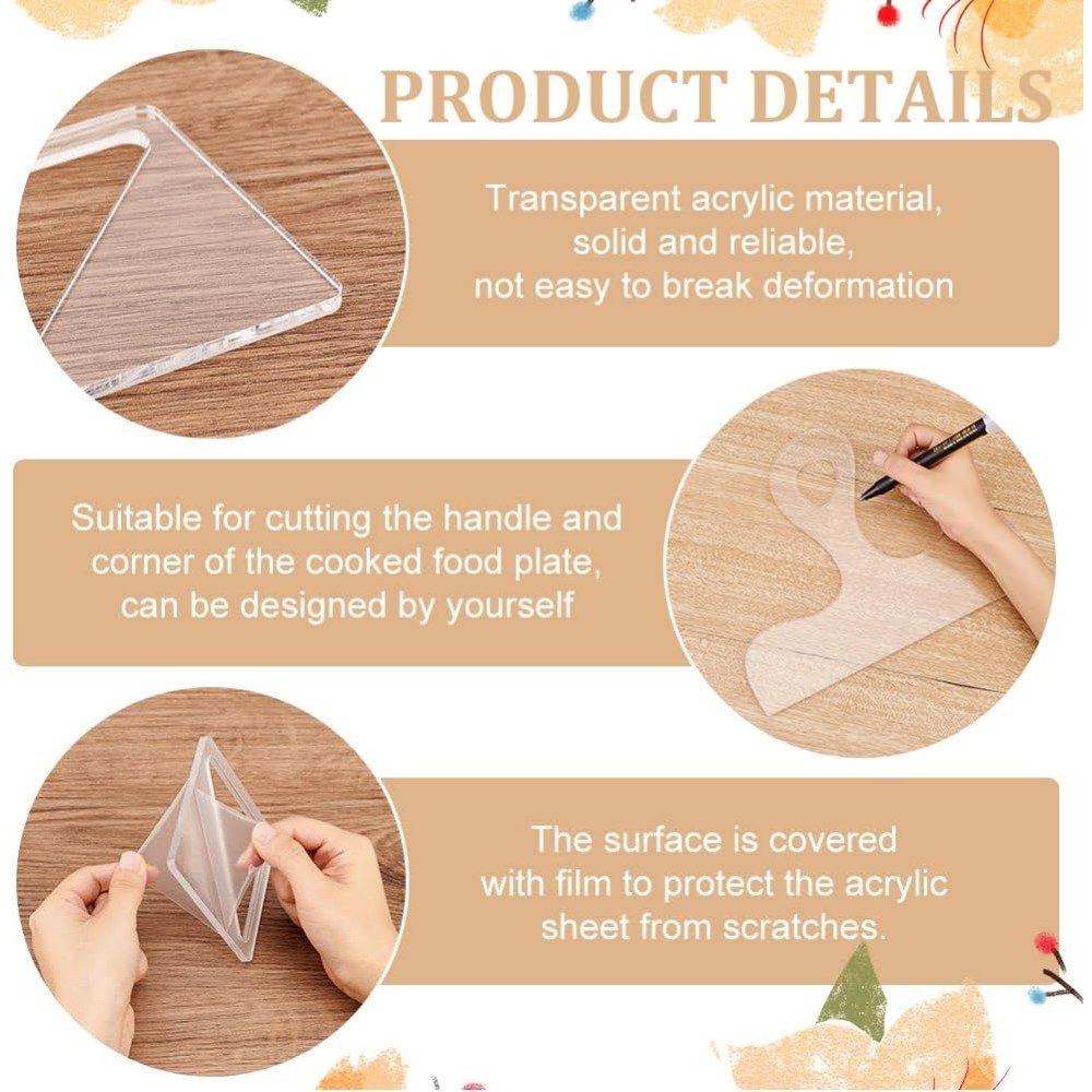 7Pcs Charcuterie Template Acry - Woodworking Company recension och pris
