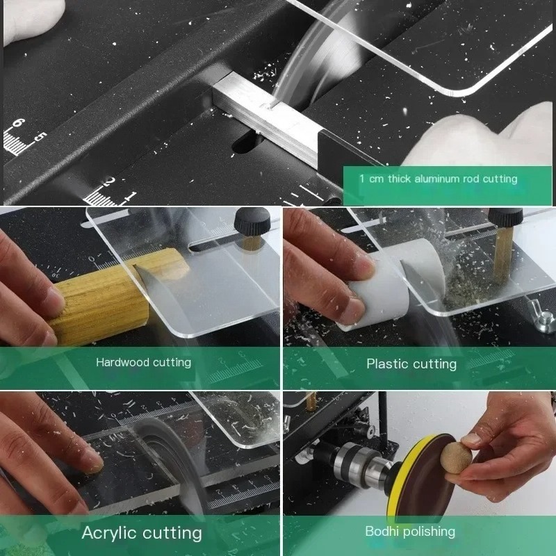 Micro Small Table Saw DIY Wood - Woodworking Electric Saw recension och pris