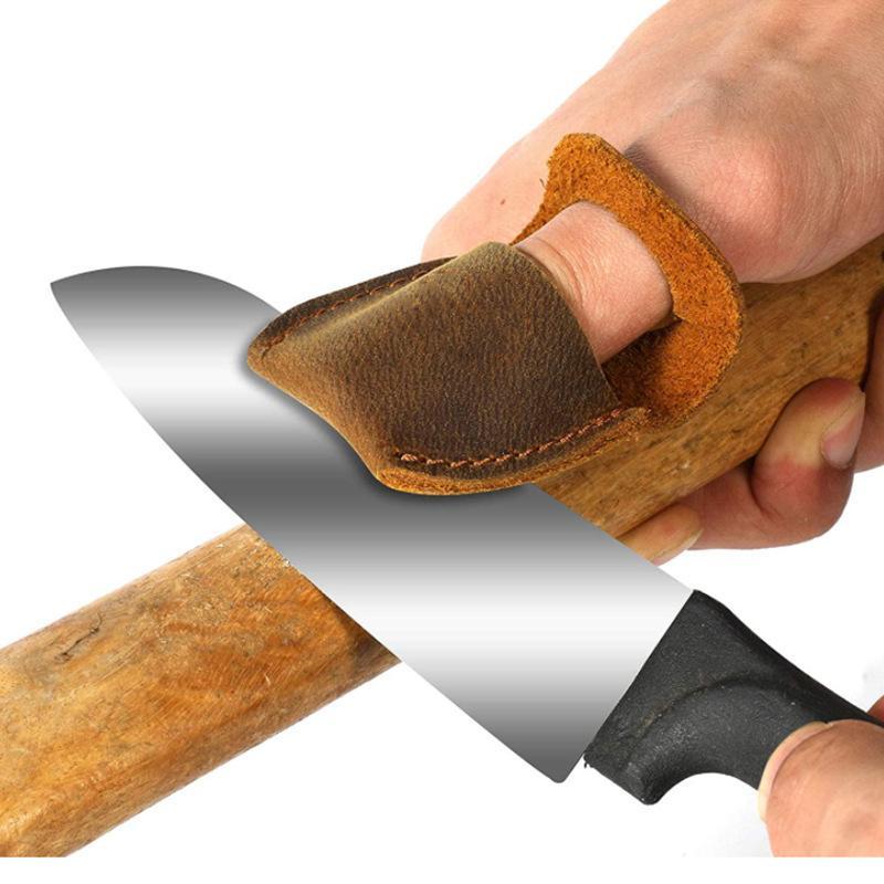 Cowhide Knife Sharpening Finge - Woodworking Kitchen Projects recension och pris