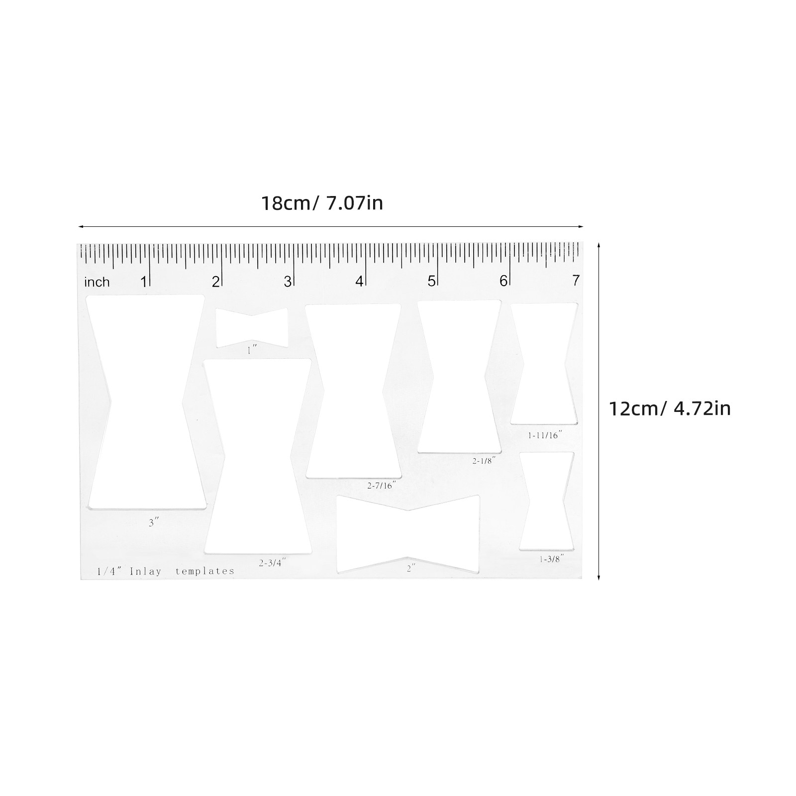 5Mm Acrylic Bowtie Router Temp - Woodworking Templates recension och pris