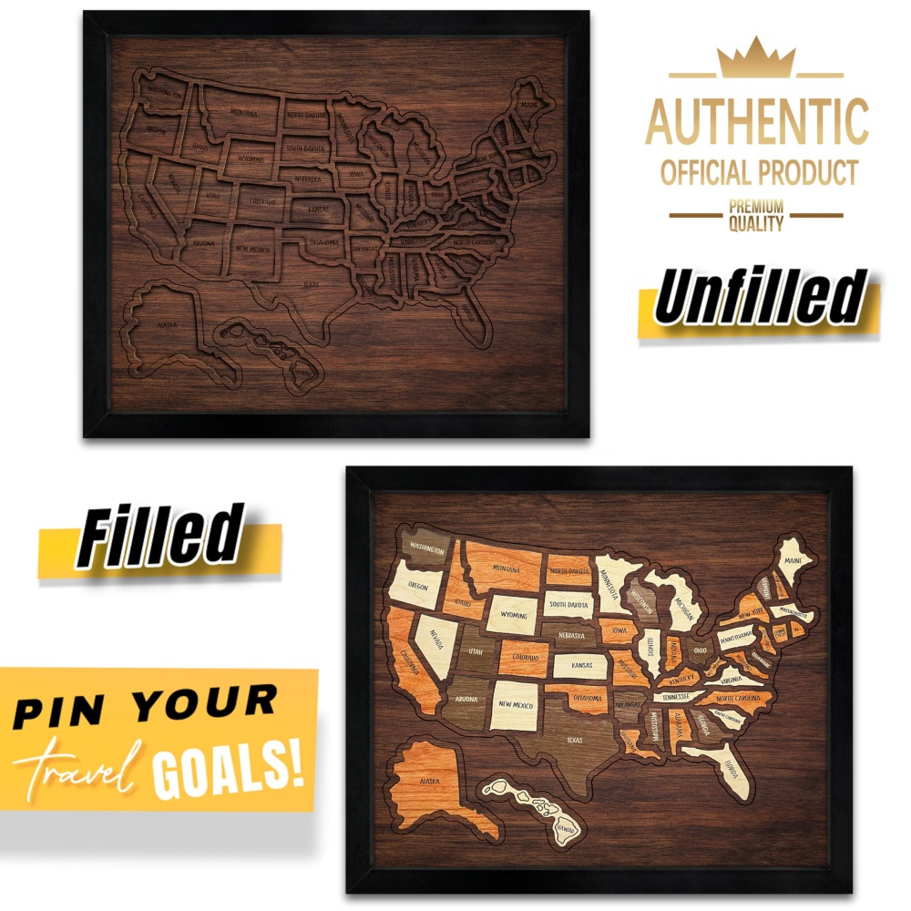 Customizable Wooden USA Travel - Woodworking Usa recension och pris