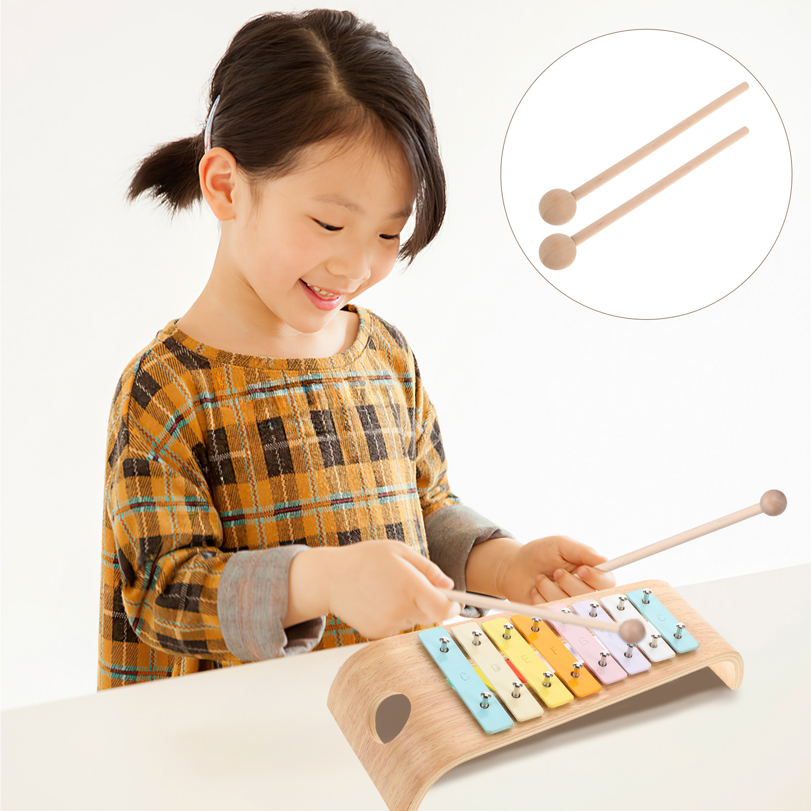 2Pcs Wooden Xylophone Mallets  - Woodworking Xylophone recension och pris