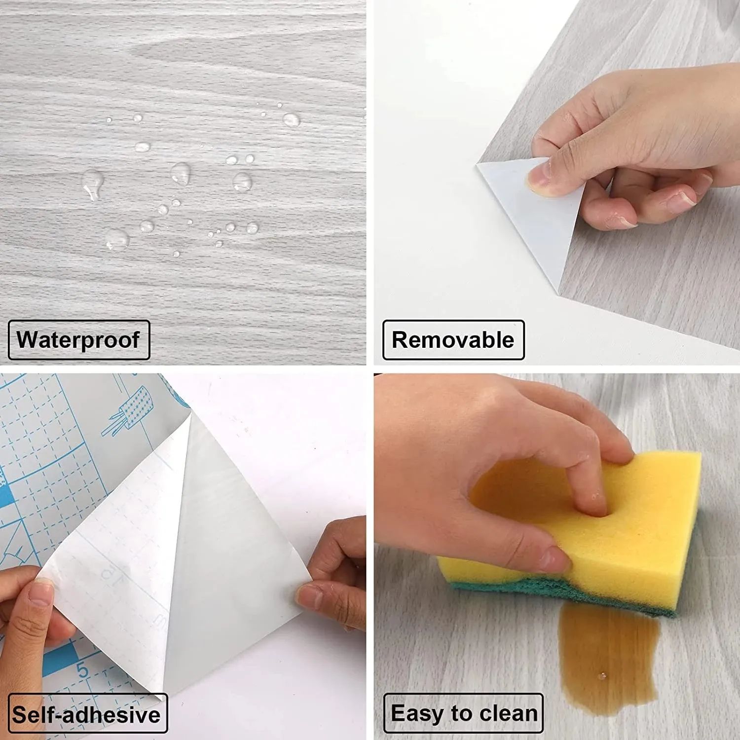 Self Adhesive Wallpaper Wood V - Woodworking Zone recension och pris