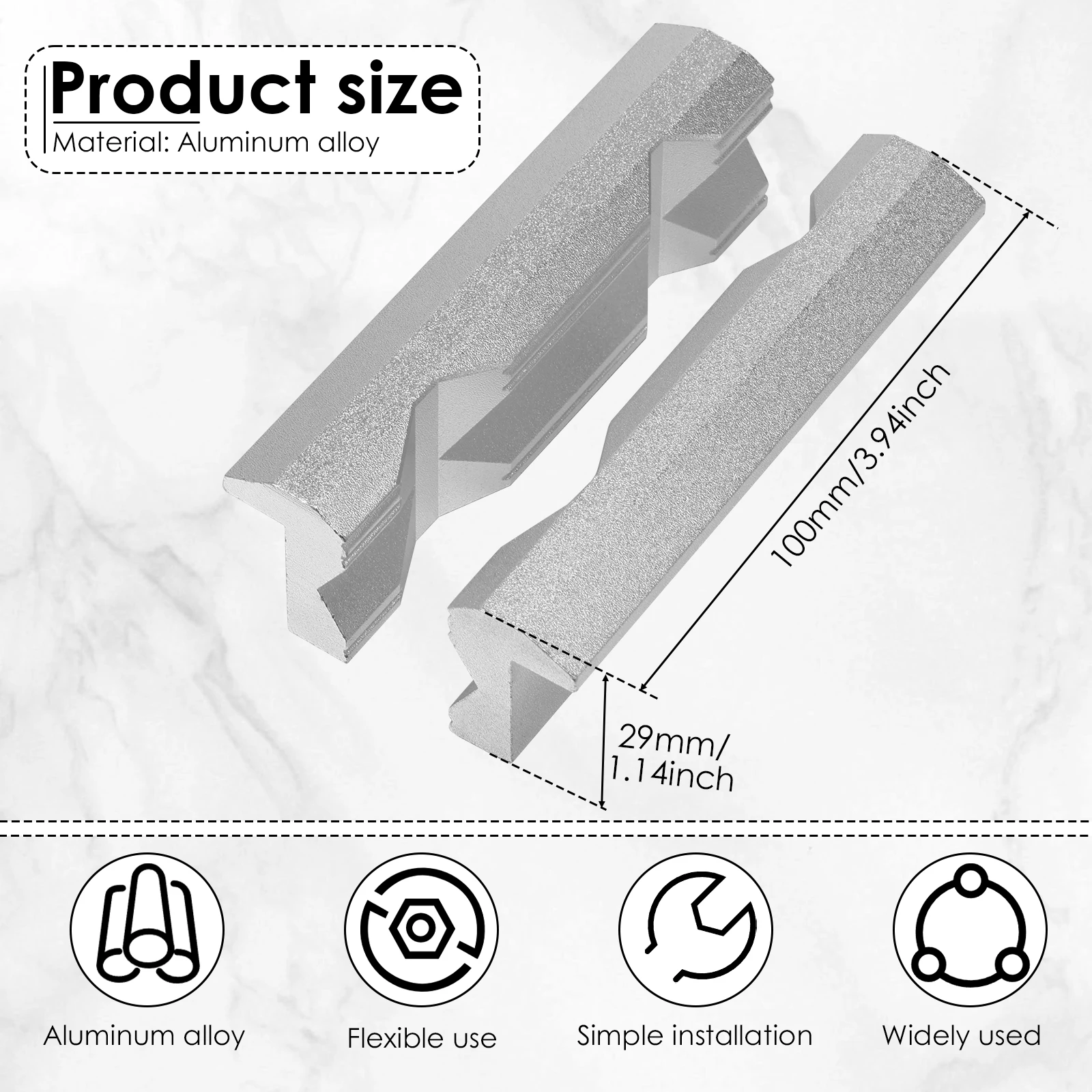 Magnetic Vise Jaws 4/5/6inch V - Woodworking Vise Types recension och pris