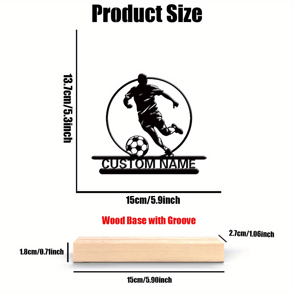 Custom Soccer Player Metal Sta - Woodworking School recension och pris