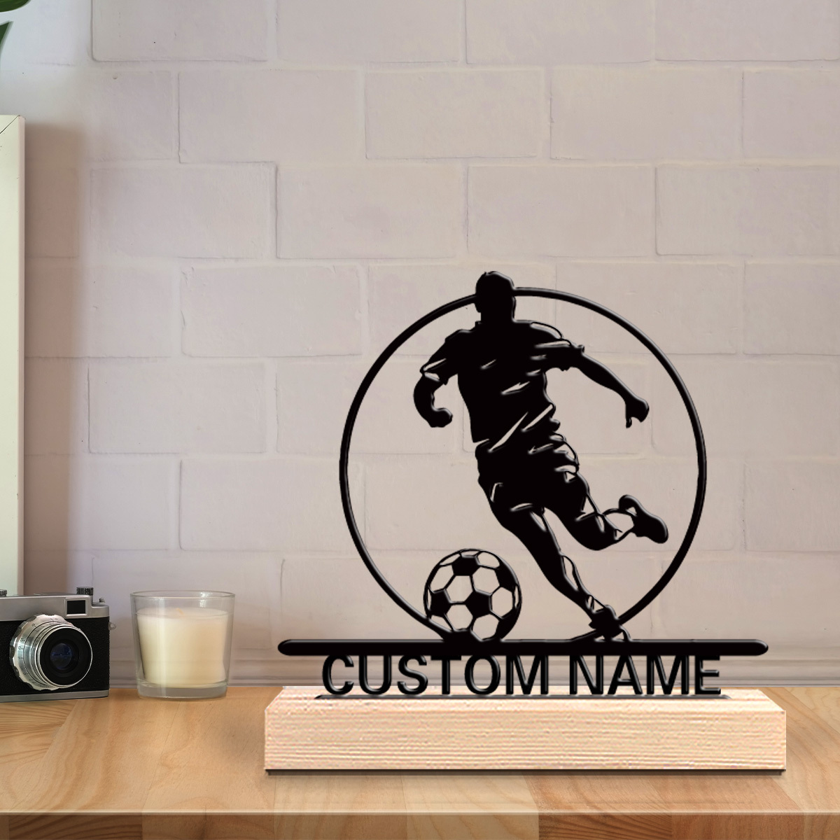 Custom Soccer Player Metal Sta - Woodworking School recension och pris