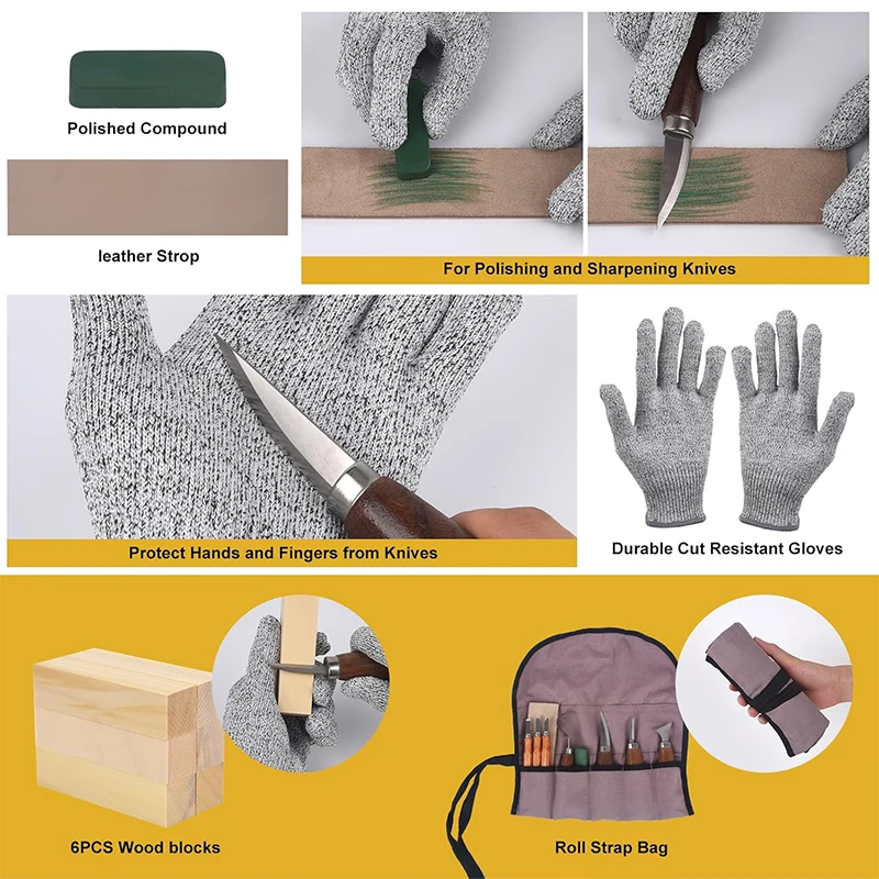 Wood Carving Kit Wood Carving  - Woodworking Kits For Adults recension och pris