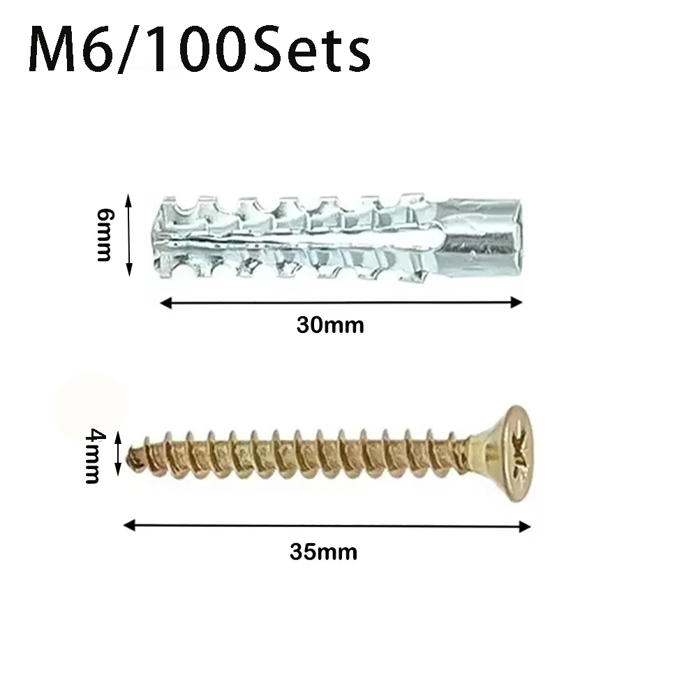 100sets M6 Metal Serrated Expa - Woodworking Youtube Free recension och pris