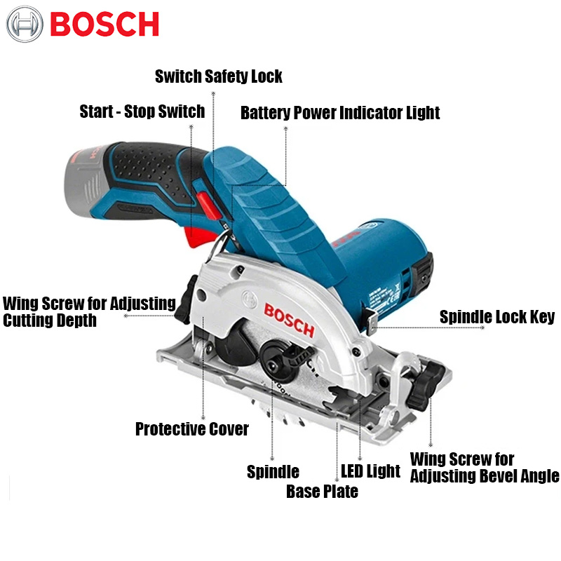 BOSCH GKS 12V-LI Electric Circ - Woodworking Electric Saw recension och pris