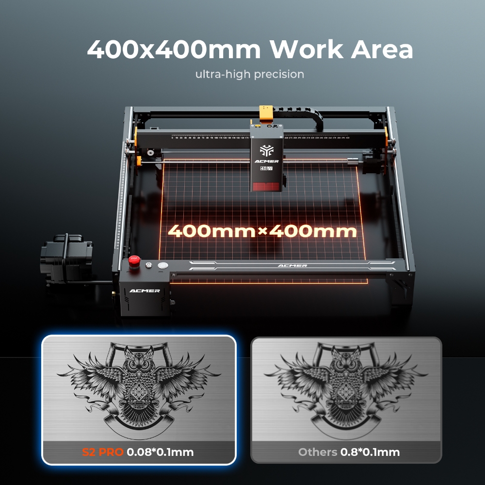 ACMER S2 PRO 36W/48W Laser Eng - Woodworking Factory recension och pris