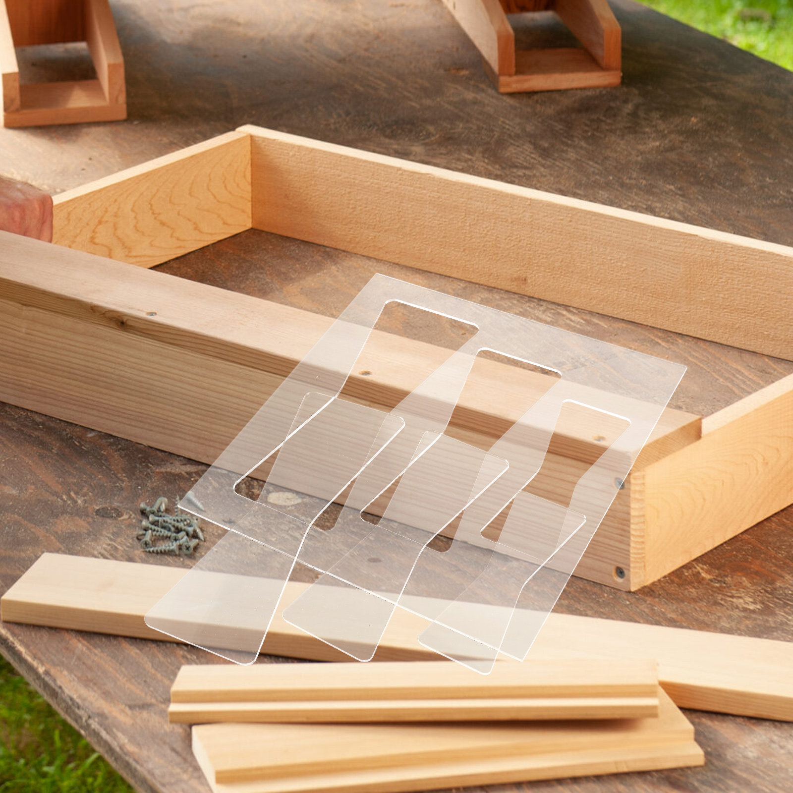 2Pcs Acrylic Woodworking Templ - Woodworking Templates recension och pris