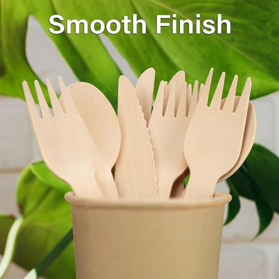 50/100PCS Disposable Wooden Cu - Woodworking School recension och pris