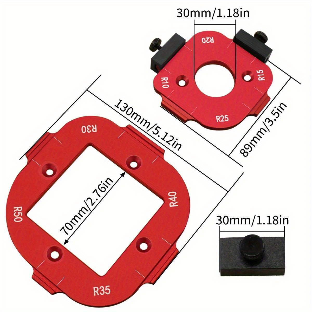 2pcs Woodworking Router Corner - Woodworking Templates recension och pris